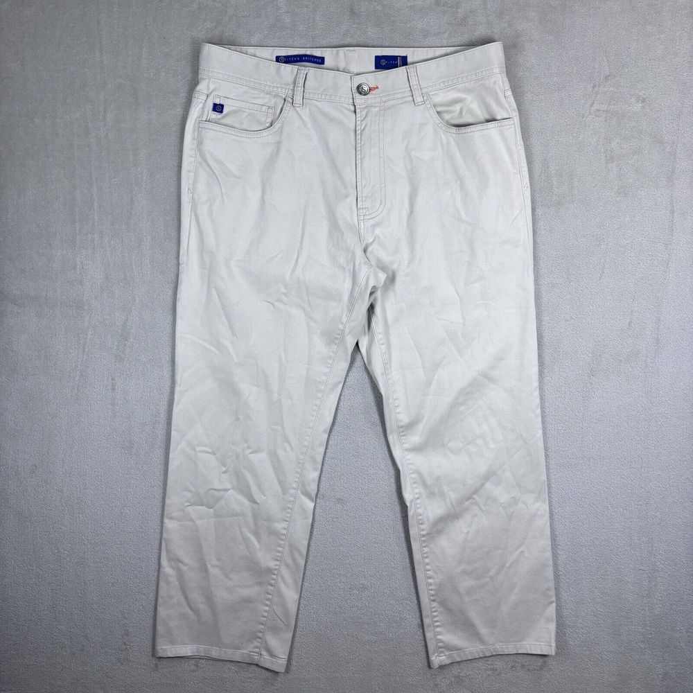 Stitch's Britches Stitch Golf Pants Men's 33‎ x 25 Light Tan Work Casual Preppy